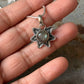 925 Sterling Silver Labradorite Flower Boho Pendant