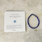 Natural Crystal Evil Eye 4mm Bracelet