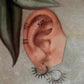 925 Sterling Silver Tribal Hoops Earrings- Tatvam