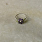 925 Sterling Silver Amethyst & Peridot Floral Wire Wrapped Handcrafted Ring