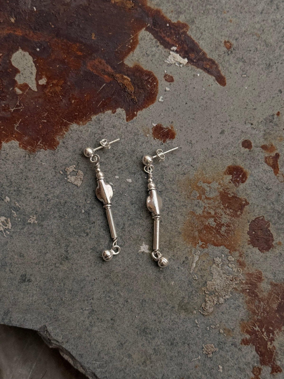 925 Sterling Silver Handcrafted Tribal Contemporary Mandali Earrings