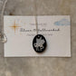 925 Sterling Silver Black Onyx, Mother of Pearl Unicorn Carved Handcrafted Necklace