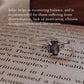 Iolite gemstone ring in 925 sterling silver with a Victorian flair