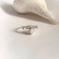 Sophisticated Moonstone Crown Pear Ring in Sterling Silver
