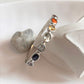 Seven Chakra Adjustable Silver Kada