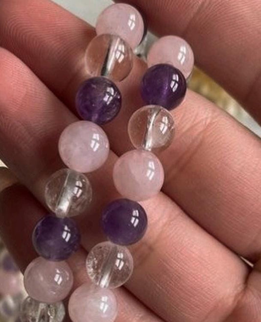 Master Healer Combo Natural Crystal Bracelet 8MM