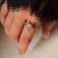 925 Sterling Silver Multi Tourmaline star Ring