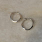 925 Sterling Silver Chunky Italian U Statement Hoops
