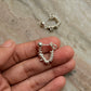 925 Sterling Silver Hill Tribe Molten Silver Beads Handcrafted Chunky Connector Studs