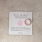 Natural Crystal Rose Quartz Dark Shade Band Ring