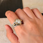 925 Sterling Silver Baroque Pearl Rustic Fusion Handcrafted Ring
