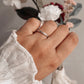 925 sterling silver textured stack band ring