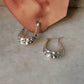 925 Sterling Silver Chunky Italian U Statement 2 in 1 Hoops