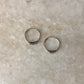 925 Sterling Silver Oxidised Wire Wrap Hoops