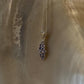 925 Sterling Silver Tanzanite long Flower Statement Pendant