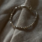 Chunky Raw Antique Solid Silver Cut Beads Handcrafted Stackable Sterling Silver 925 Bracelet