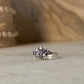 925 Sterling Silver Tanzanite Faceted Flower Ring