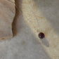 Amethyst Tumble with Flower Cap 925 Sterling Silver Necklace
