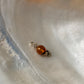 925 Sterling Silver Amber, Dalmantion jasper Crystal Charm