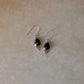 925 Sterling Silver Black Onyx Pear Rawa Handcrafted Hook Earrings