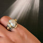 925 Sterling Silver Baroque Pearl Rustic Fusion Handcrafted Ring