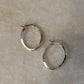 925 Sterling Silver Chunky Italian U Statement Hoops