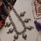 Banjara Antique Handcrafted Choker Paan Ghungroo  925 Sterling Silver Necklace