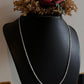 Delicate sterling silver cable chain