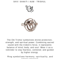 925 Sterling Silver Boho Shiv -Shakti / Aum - Trishul Round Ring