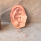 925 Sterling Silver Rose Quartz Heart Crystal Hook Earrings