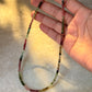 925 Sterling Silver Multi Tourmaline 4mm Rondelle Necklace