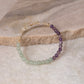 Natural Crystal Citrine, Green Aventurine & Amethyst 4mm Bracelet