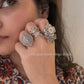 925 Sterling Silver Antique Ghungroo Handcrafted Adjustable Ring