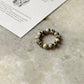 Dalmatian Jasper 4MM Natural Crystal Stretchy Rings