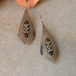 925 Sterling Silver Tribal Hill Tribe Handcrafted Rawa Hook Earrings