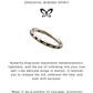 925 Sterling Silver Butterfly Engraved Stackable Band Ring