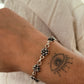925 Sterling Silver Antique Style Small Flower Bracelet
