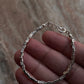 Bohemian Square Beads Handcrafted Stackable Sterling Silver 925 Bracelet