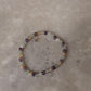 Natural Crystal Citrine, Green Aventurine & Amethyst 4mm Bracelet