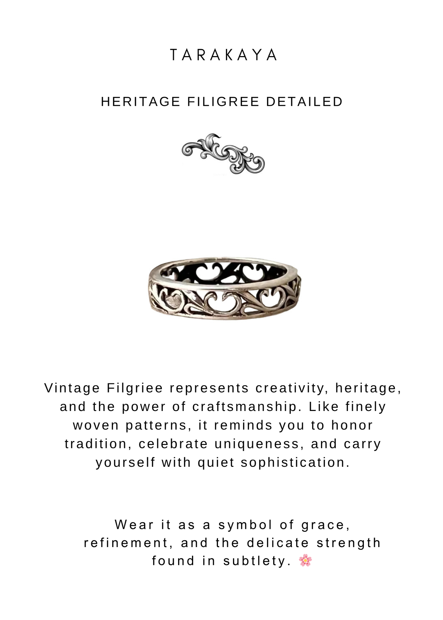 925 Sterling Silver Vintage Filigree Boho Band Daily Wear Ring