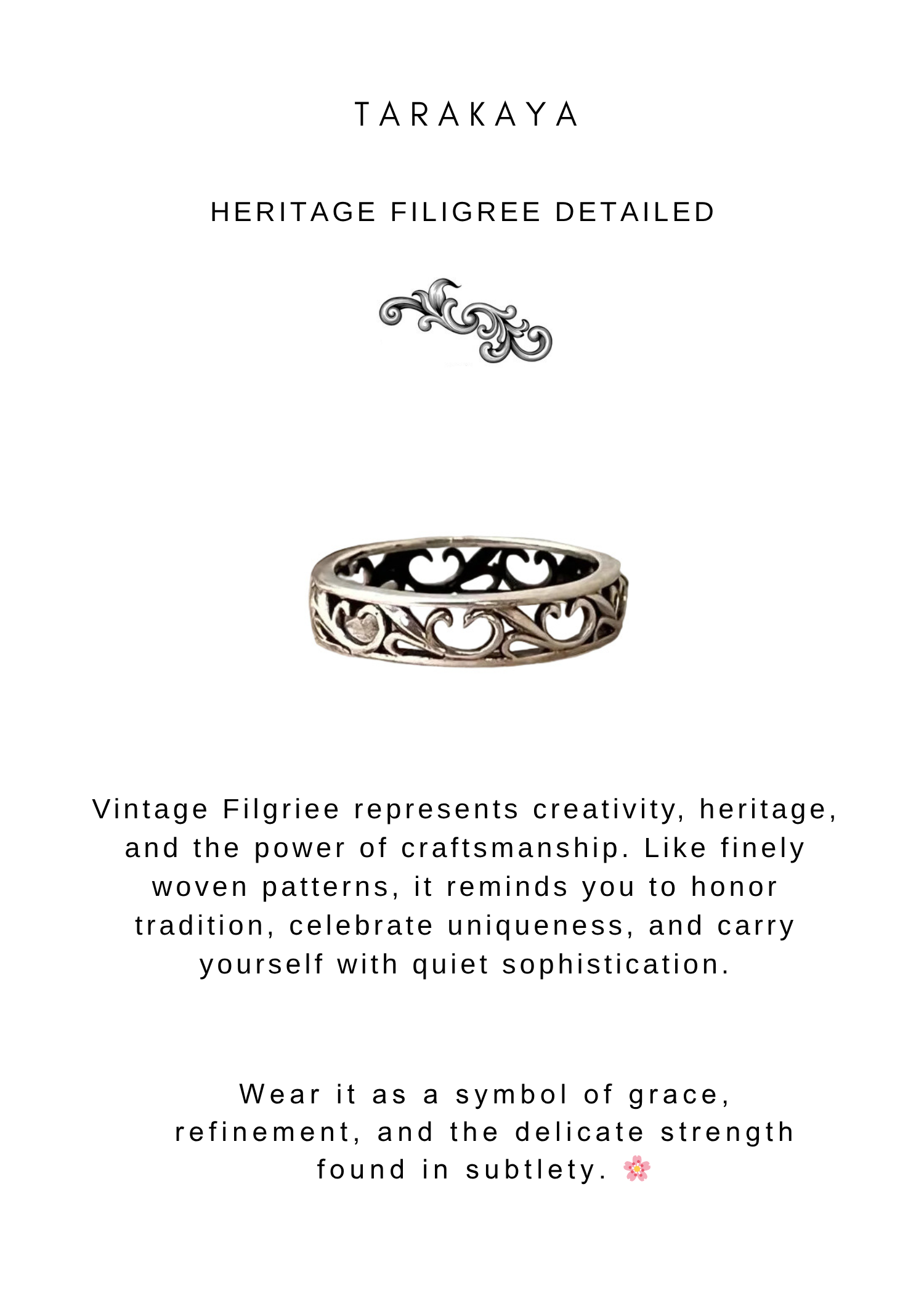 925 Sterling Silver Vintage Filigree Boho Band Daily Wear Ring