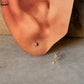 925 Sterling Silver White Topaz Minimal Tiny Studs Earrings