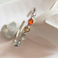 Seven Chakra Crystal Adjustable Silver Bangle