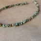 925 Sterling Silver Turquoise Crystal Necklace