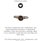 925 Sterling Silver Pretty Boho Round Heart Ring