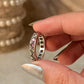 925 Sterling Silver Natural Multi Tourmaline Faceted Eternity Black Band Ring