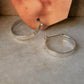 925 Sterling Silver Chunky Italian Rectangular Hoops