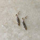 925 Sterling Silver Boho Lavender Beads Studs Earrings