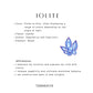 Iolite crystal for modern look