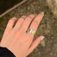 925 Sterling Silver Triple Tone - Brass • Copper • Silver Moving Bands Spinner / Fidget Ring
